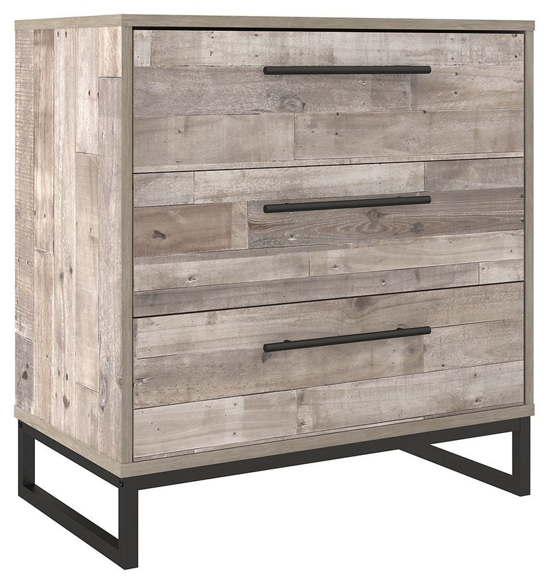 Neilsville - Whitewash - Three Drawer Chest-Washburn's Home Furnishings