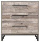 Neilsville - Whitewash - Three Drawer Chest-Washburn's Home Furnishings