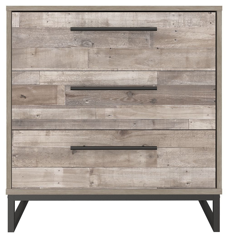 Neilsville - Whitewash - Three Drawer Chest-Washburn's Home Furnishings