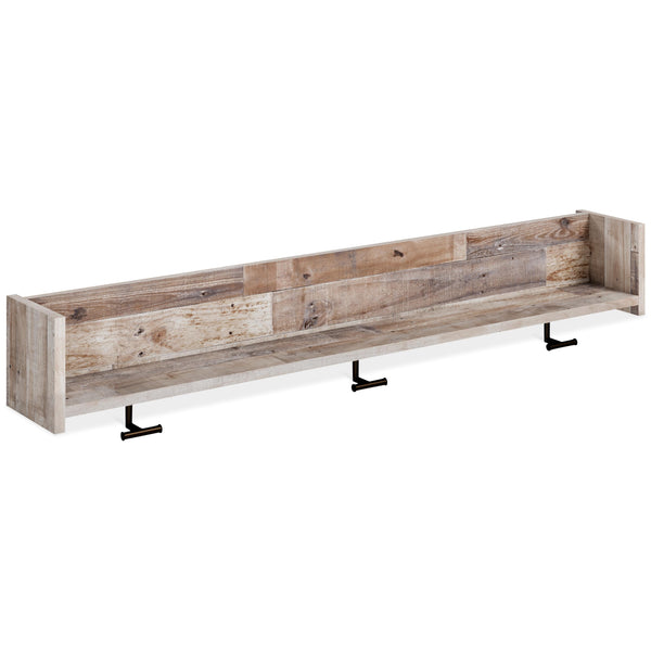 Neilsville - Whitewash - Wall Mounted Coat Rack W/shelf-Washburn's Home Furnishings