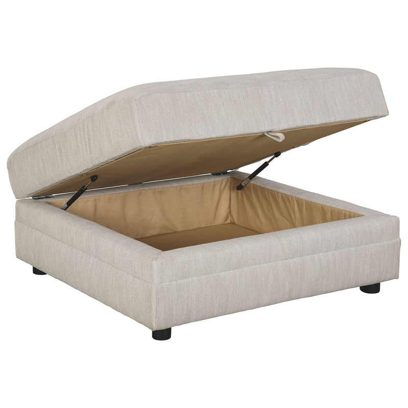 Neira - Fog - Ottoman With Storage-Washburn's Home Furnishings