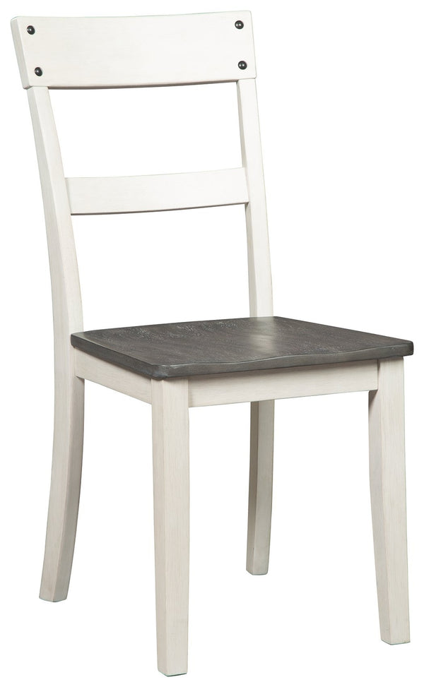 Nelling - White / Brown / Beige - Dining Chair (set Of 2)-Washburn's Home Furnishings