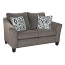 Nemoli - Slate - Loveseat-Washburn's Home Furnishings