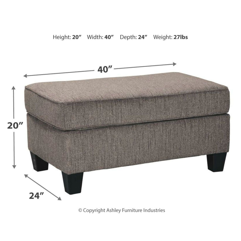 Nemoli - Slate - Ottoman-Washburn's Home Furnishings