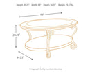 Nestor - Medium Brown - Oval Cocktail Table-Washburn's Home Furnishings