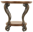 Nestor - Medium Brown - Round End Table-Washburn's Home Furnishings