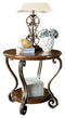 Nestor - Medium Brown - Round End Table-Washburn's Home Furnishings