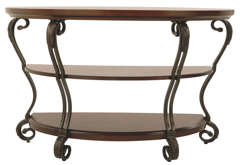 Nestor - Medium Brown - Sofa Table-Washburn's Home Furnishings