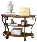 Nestor - Medium Brown - Sofa Table-Washburn's Home Furnishings