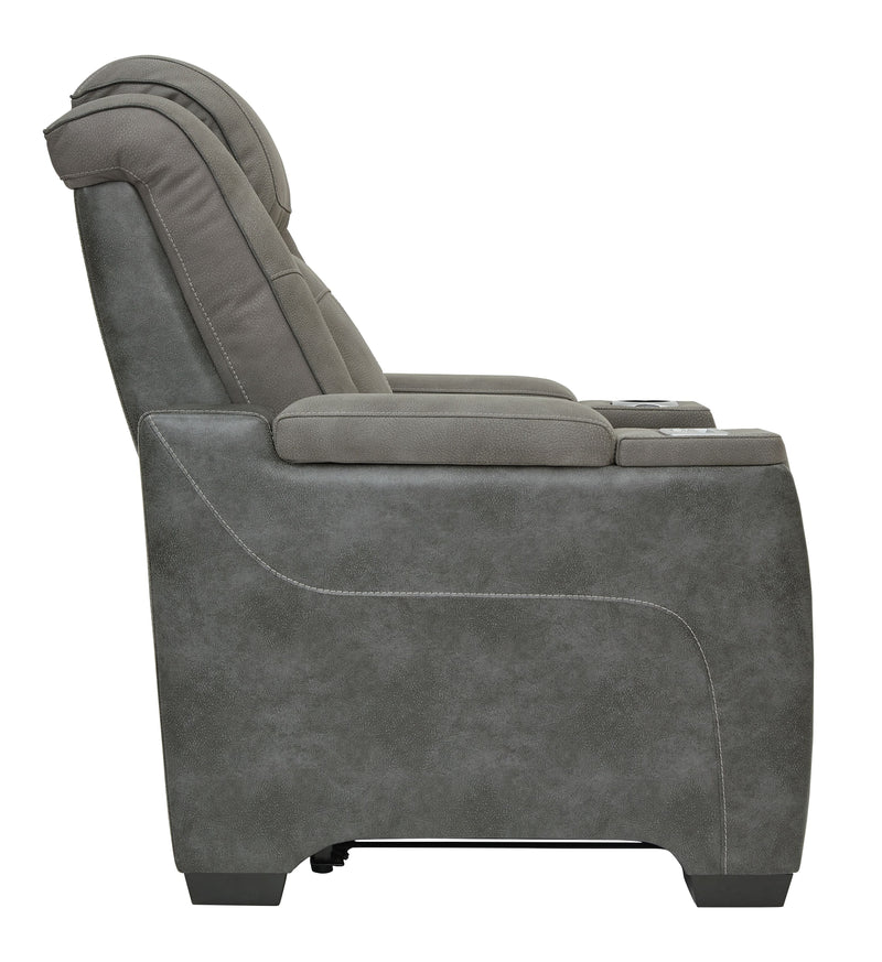 Next-gen - Dark Gray - Pwr Recliner/adj Headrest-Washburn's Home Furnishings