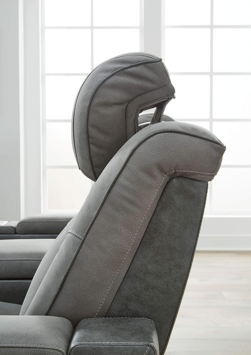 Next-gen - Dark Gray - Pwr Recliner/adj Headrest-Washburn's Home Furnishings