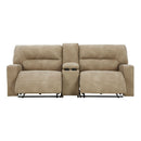 Next-gen Durapella - Sand - Left Arm Facing Power Recliner 3 Pc Sectional-Washburn's Home Furnishings