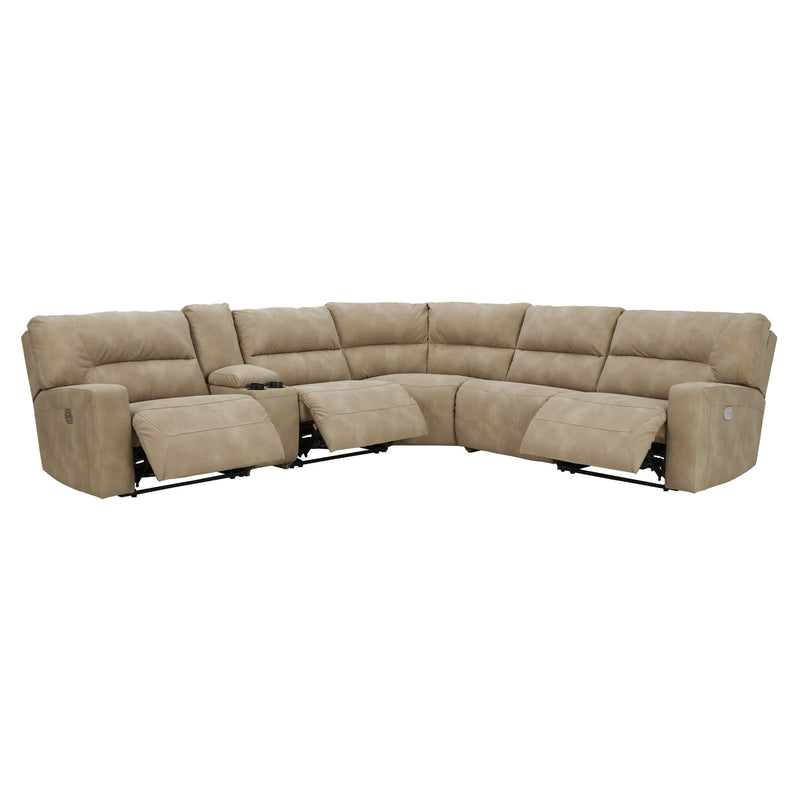 Next-gen Durapella - Sand - Left Arm Facing Power Recliner 6 Pc Sectional-Washburn's Home Furnishings