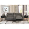 Next-gen Durapella - Slate - Left Arm Facing Power Reclining 3 Pc Sectional-Washburn's Home Furnishings