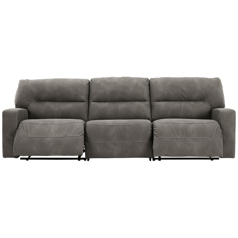 Next-gen Durapella - Slate - Left Arm Facing Zero Wall Power Recliner 3 Pc Sectional-Washburn's Home Furnishings