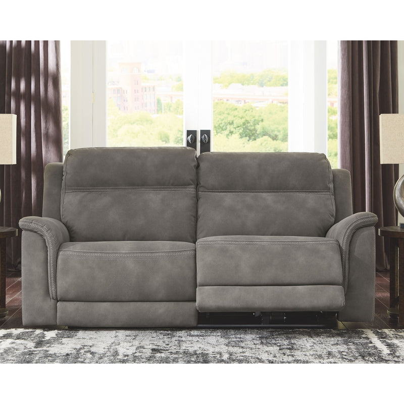 Next-gen Durapella - Slate - Power Sofa 3 Pc Sectional-Washburn's Home Furnishings