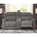 Next-gen Durapella - Slate - Power Sofa 3 Pc Sectional-Washburn's Home Furnishings