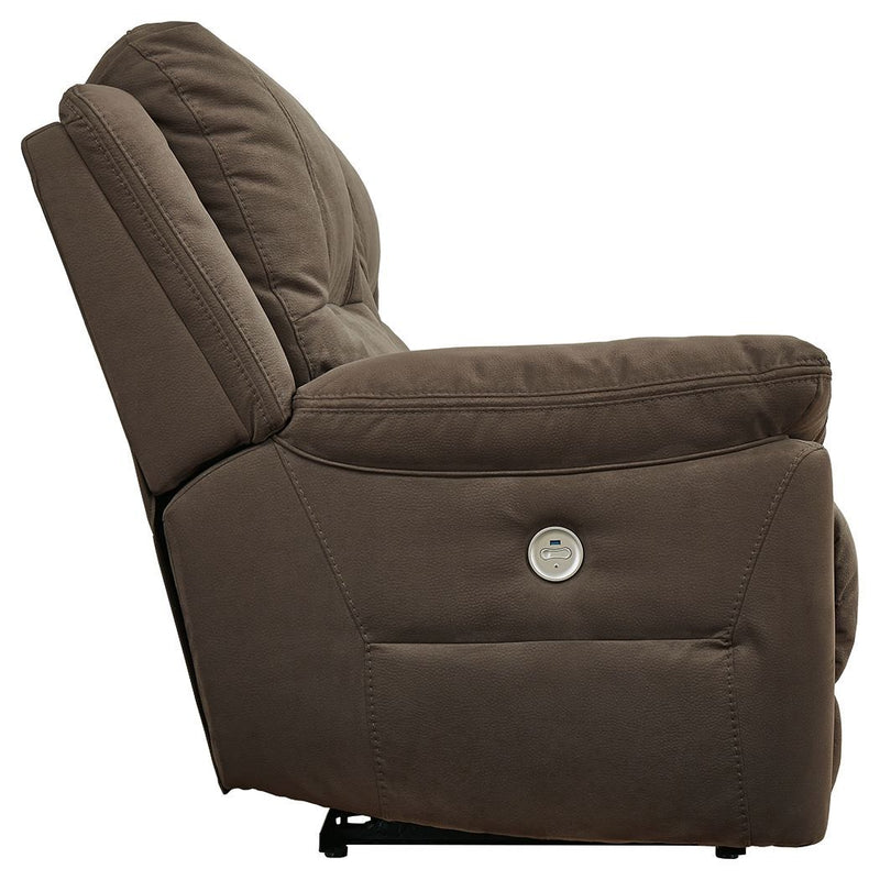 Next-gen - Espresso - Dbl Rec Pwr Loveseat W/console-Washburn's Home Furnishings