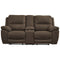 Next-gen - Espresso - Dbl Rec Pwr Loveseat W/console-Washburn's Home Furnishings