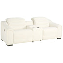 Next-gen Gaucho - Chalk - Left Arm Facing Power Reclining 3 Pc Sectional-Washburn's Home Furnishings