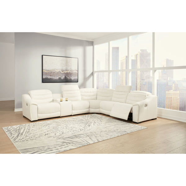 Next-gen Gaucho - Chalk - Left Arm Facing Power Reclining 6 Pc Sectional-Washburn's Home Furnishings