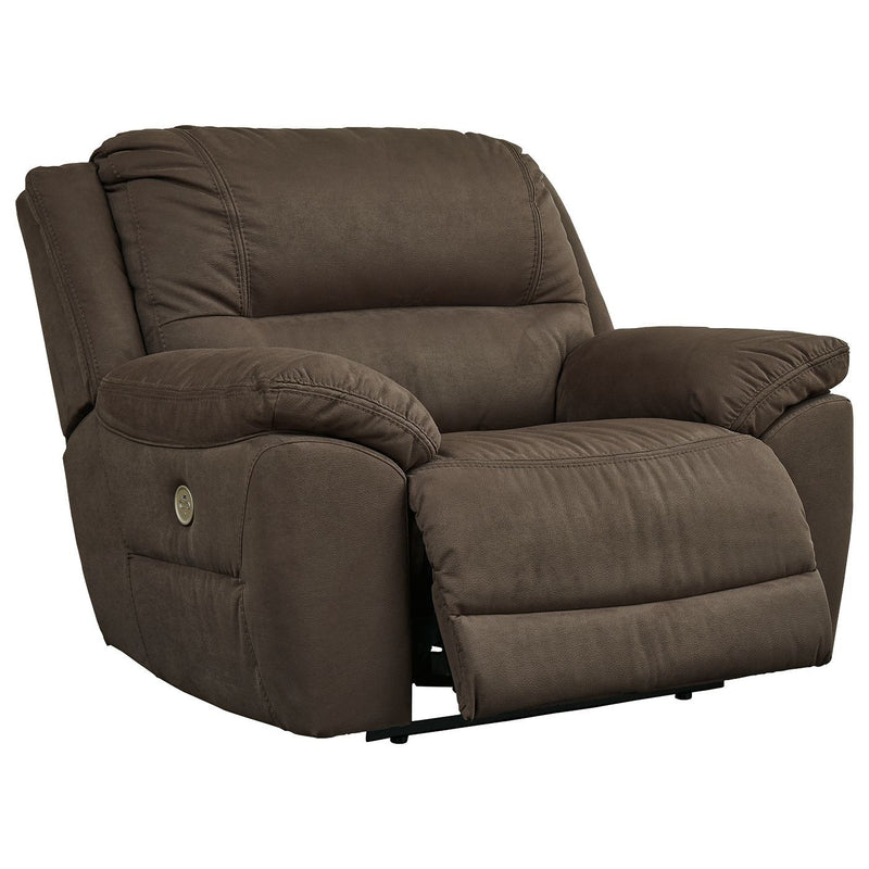 Next-gen Gaucho - Espresso - Zero Wall Power Wide Recliner-Washburn's Home Furnishings