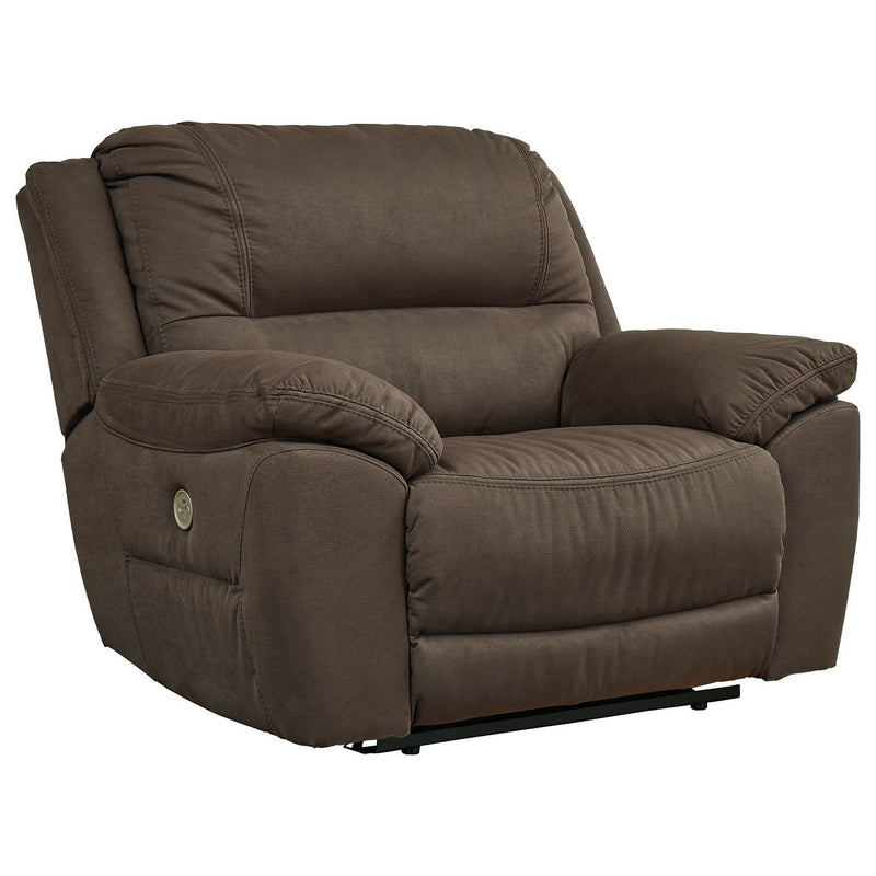 Next-gen Gaucho - Espresso - Zero Wall Power Wide Recliner-Washburn's Home Furnishings