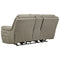 Next-gen - Putty - Dbl Rec Pwr Loveseat W/console-Washburn's Home Furnishings