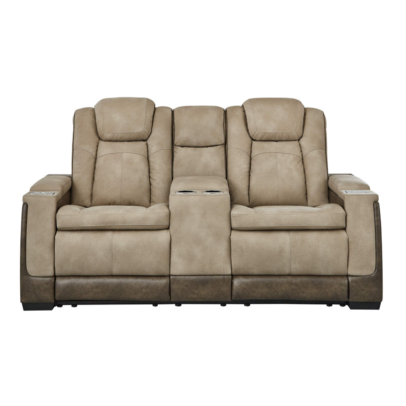 Next-gen - Sand - Pwr Rec Loveseat/con/adj Hdrst-Washburn's Home Furnishings