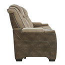 Next-gen - Sand - Pwr Rec Sofa With Adj Headrest-Washburn's Home Furnishings