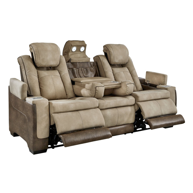 Next-gen - Sand - Pwr Rec Sofa With Adj Headrest-Washburn's Home Furnishings