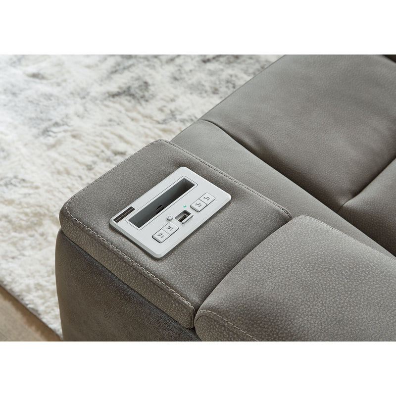 Next-gen - Slate - Pwr Rec Loveseat/con/adj Hdrst-Washburn's Home Furnishings