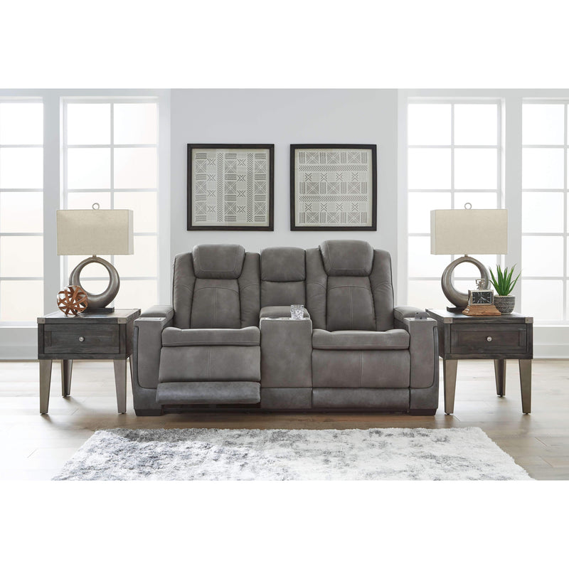 Next-gen - Slate - Pwr Rec Loveseat/con/adj Hdrst-Washburn's Home Furnishings