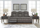 Next-gen - Slate - Pwr Rec Sofa With Adj Headrest-Washburn's Home Furnishings