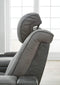 Next-gen - Slate - Pwr Rec Sofa With Adj Headrest-Washburn's Home Furnishings