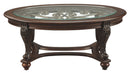 Norcastle - Dark Brown - Oval Cocktail Table-Washburn's Home Furnishings