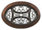 Norcastle - Dark Brown - Oval Cocktail Table-Washburn's Home Furnishings