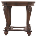 Norcastle - Dark Brown - Round End Table-Washburn's Home Furnishings