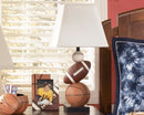 Nyx - Orange - Poly Table Lamp (1/cn)-Washburn's Home Furnishings