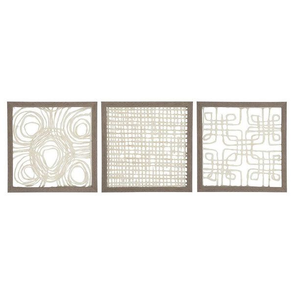 Odella - Cream/taupe - Wall Decor Set (3/cn)-Washburn's Home Furnishings