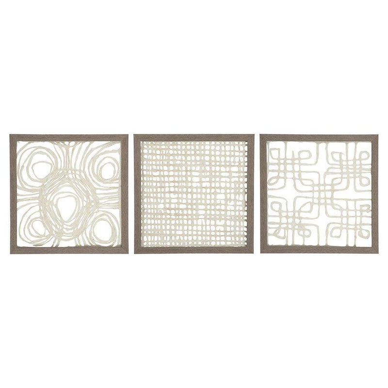 Odella - Cream/taupe - Wall Decor Set (3/cn)-Washburn's Home Furnishings