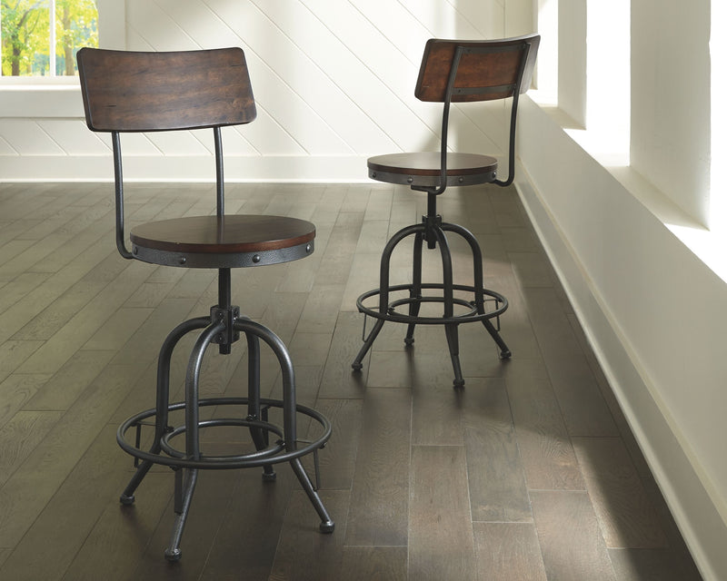 Odium - Brown - Counter Height Bar Stool (set Of 2)-Washburn's Home Furnishings