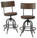 Odium - Brown - Counter Height Bar Stool (set Of 2)-Washburn's Home Furnishings