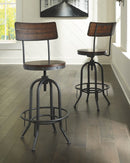 Odium - Brown - Pub Height Bar Stool (set Of 2)-Washburn's Home Furnishings