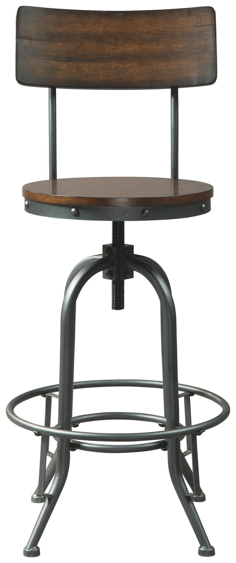 Odium - Brown - Pub Height Bar Stool (set Of 2)-Washburn's Home Furnishings