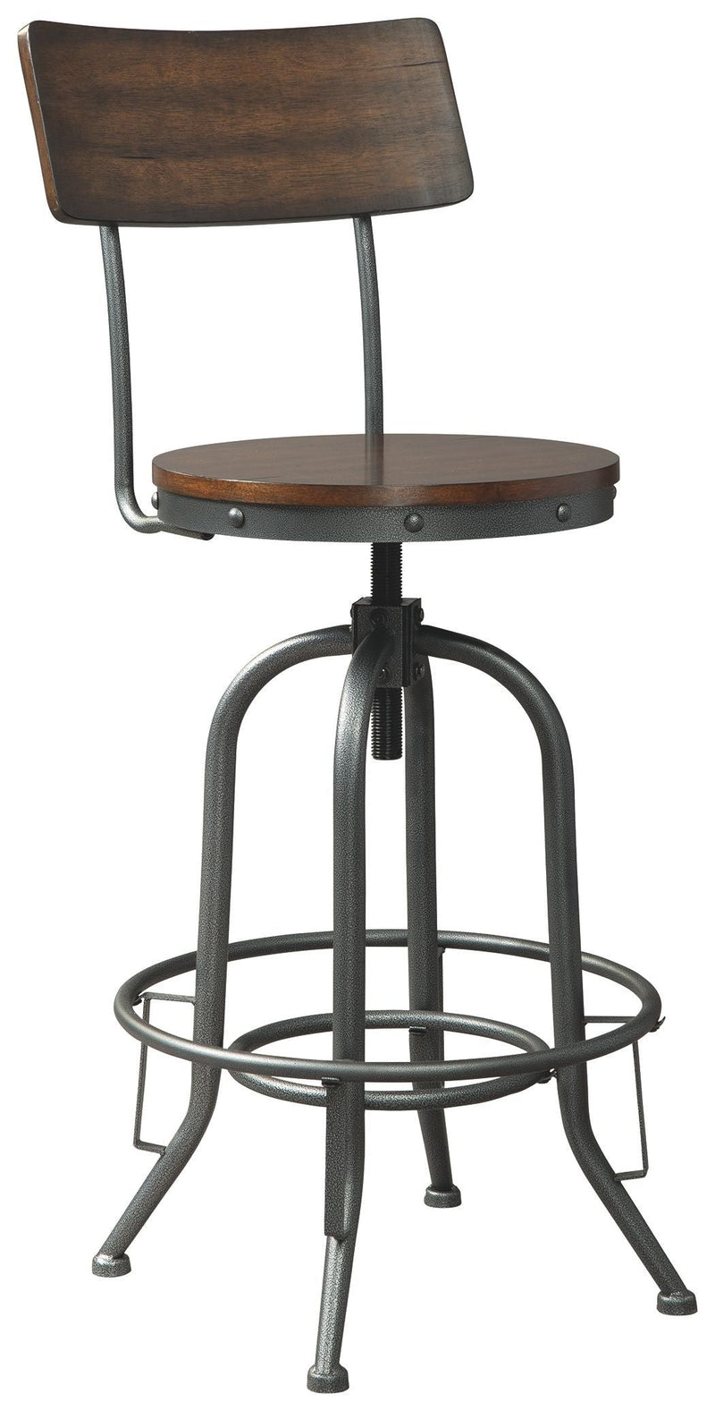 Odium - Brown - Pub Height Bar Stool (set Of 2)-Washburn's Home Furnishings