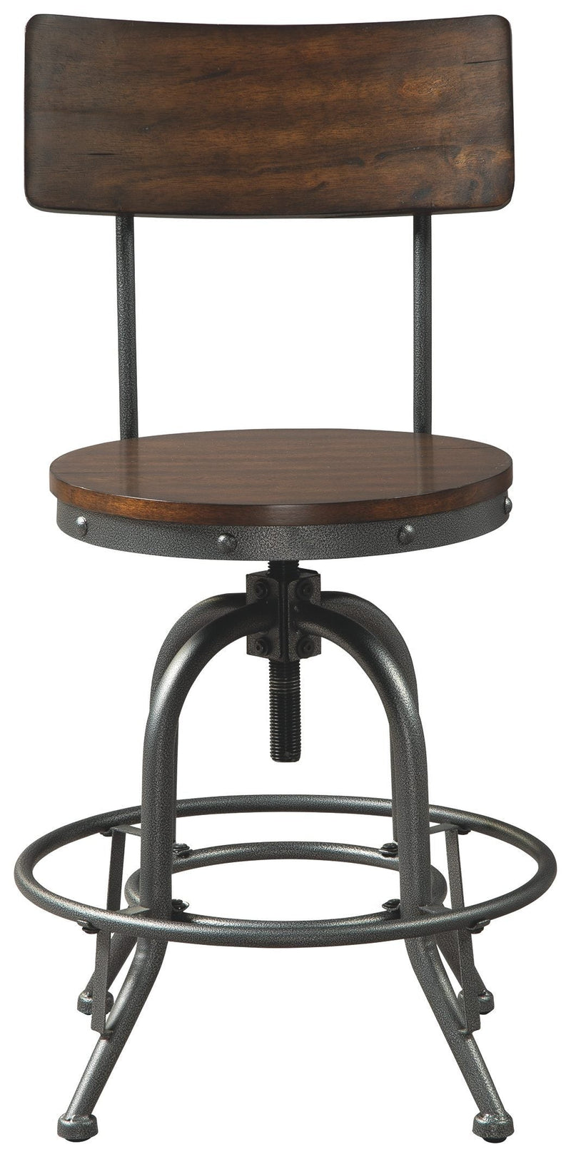 Odium - Brown - Swivel Barstool (2/cn)-Washburn's Home Furnishings