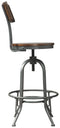 Odium - Brown - Tall Swivel Barstool (2/cn)-Washburn's Home Furnishings