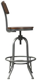 Odium - Brown - Tall Swivel Barstool (2/cn)-Washburn's Home Furnishings