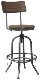 Odium - Brown - Tall Swivel Barstool (2/cn)-Washburn's Home Furnishings